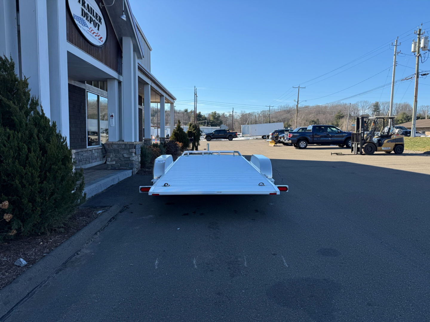 New ALUMA 6’8″ X 16′ OPEN CAR/MOTORCYCLE/ATV TILT TRAILER 7K