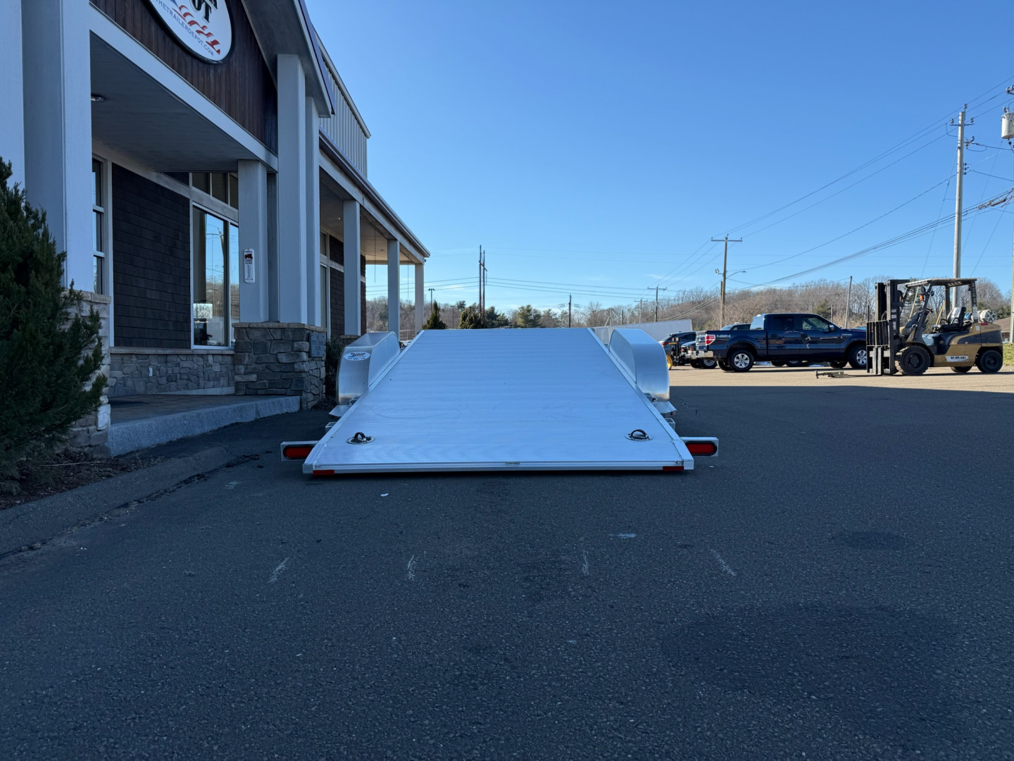 New ALUMA 6’8″ X 16′ OPEN CAR/MOTORCYCLE/ATV TILT TRAILER 7K