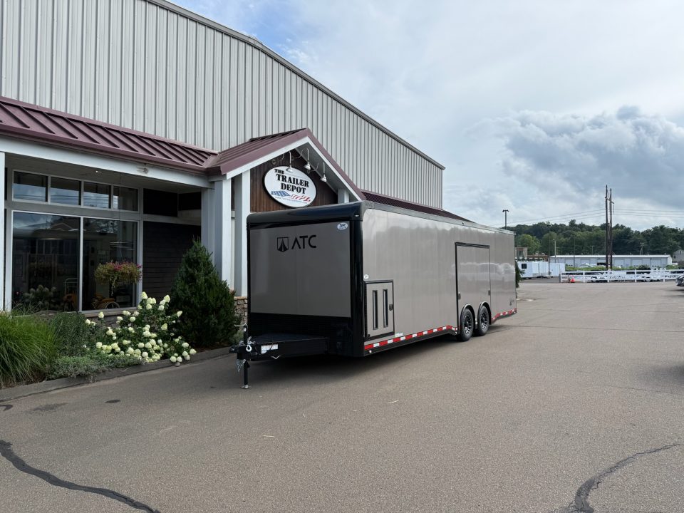 New ATC 8’6″ X 28′ ROM ENCLOSED CAR HAULER WITH ESCAPE DOOR 13.2K