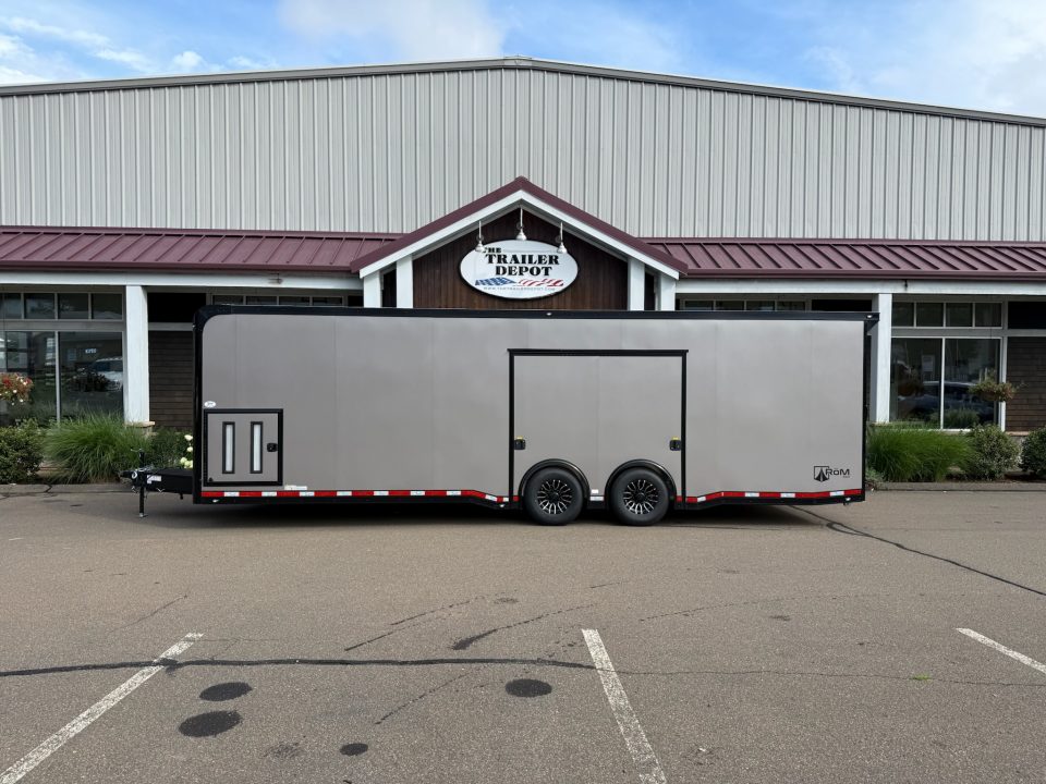 New ATC 8’6″ X 28′ ROM ENCLOSED CAR HAULER WITH ESCAPE DOOR 13.2K
