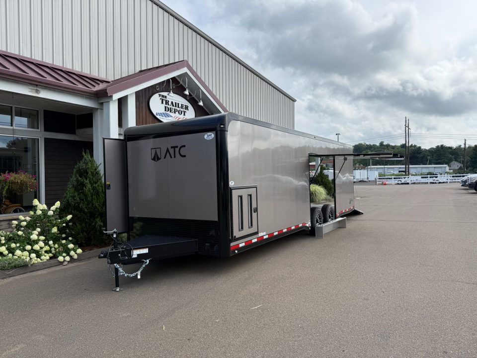 New ATC 8’6″ X 28′ ROM ENCLOSED CAR HAULER WITH ESCAPE DOOR 13.2K