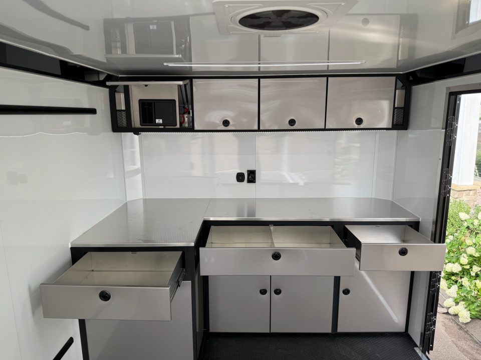 New ATC 8’6″ X 28′ ROM ENCLOSED CAR HAULER WITH ESCAPE DOOR 13.2K