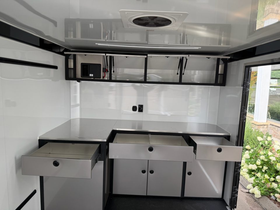 New ATC 8’6″ X 28′ ROM ENCLOSED CAR HAULER WITH ESCAPE DOOR 13.2K