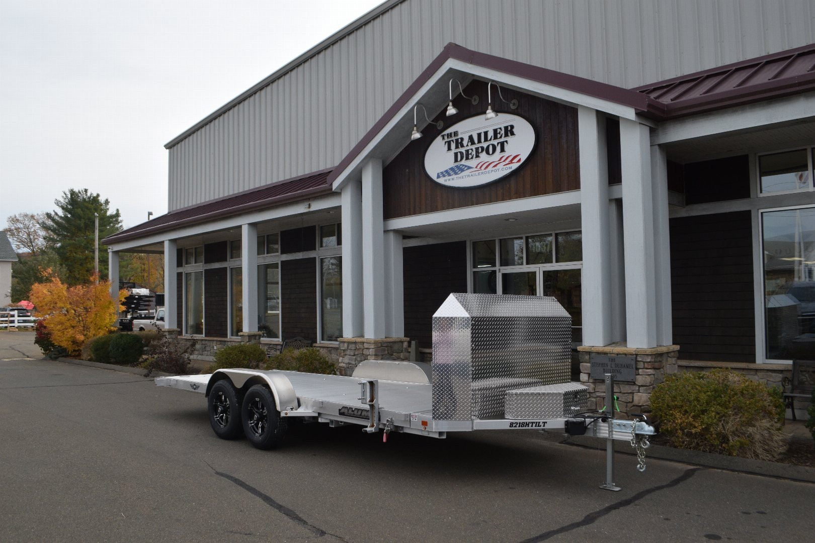New ALUMA 6’9″ X 18′ OPEN CAR HAULER TILT 25TH ANNIVERSARY TRAILER 9.9K
