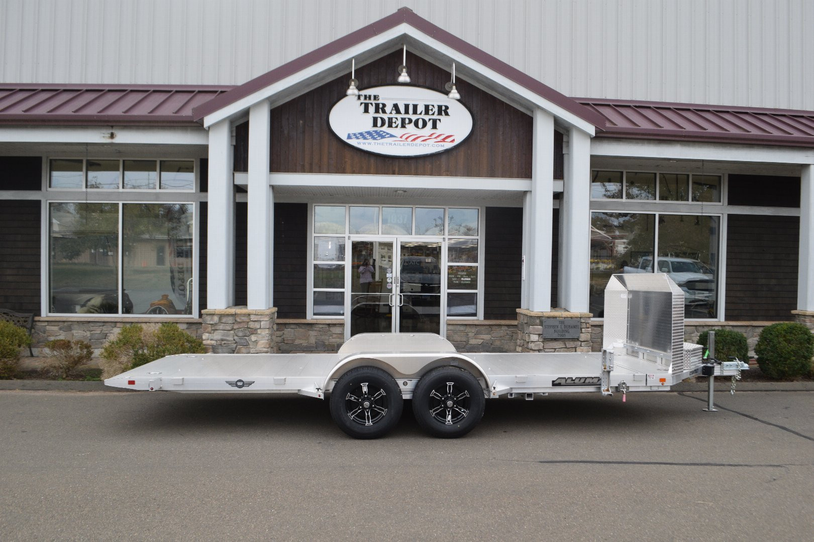 New ALUMA 6’9″ X 18′ OPEN CAR HAULER TILT 25TH ANNIVERSARY TRAILER 9.9K
