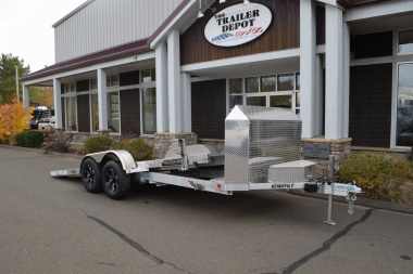 New ALUMA 6’9″ X 18′ OPEN CAR HAULER TILT 25TH ANNIVERSARY TRAILER 9.9K
