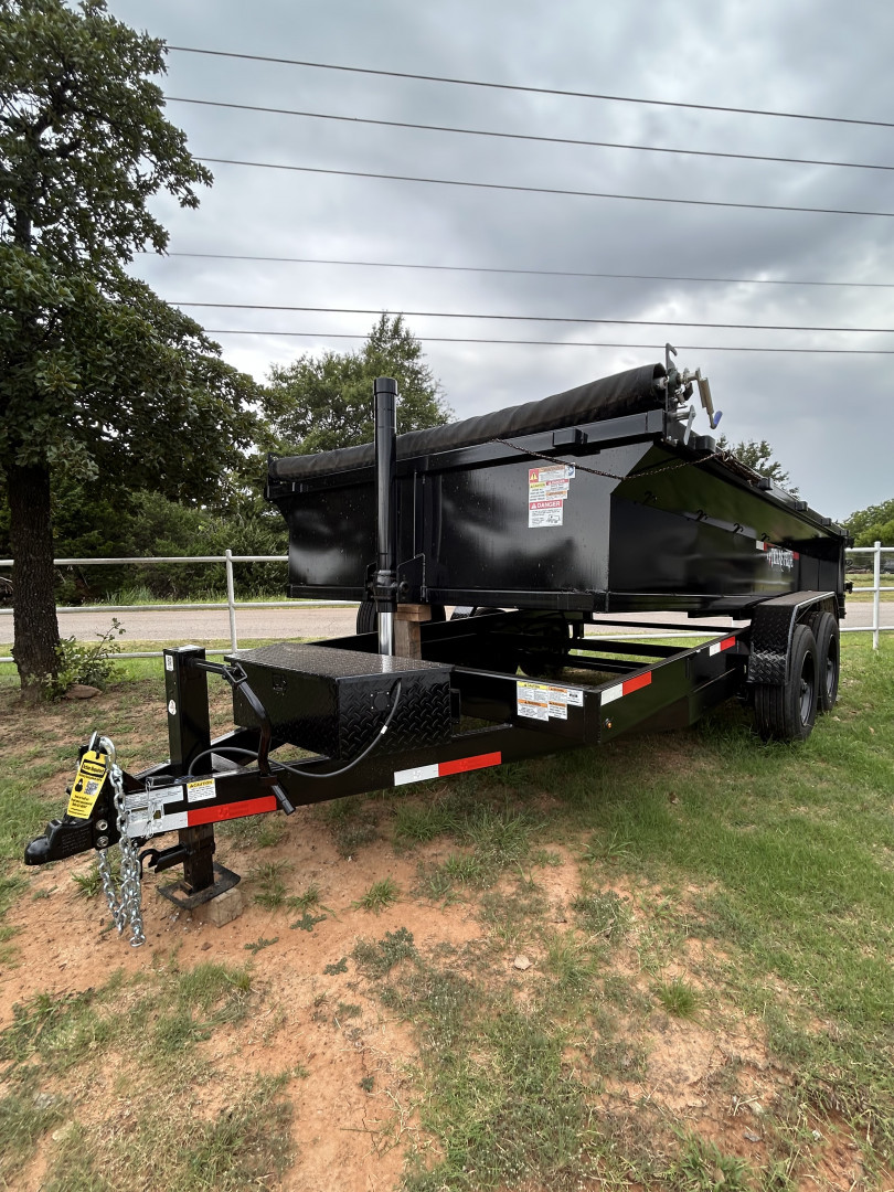 New 2025 TEXAS PRIDE TRAILERS DT7X14X2 Dump Trailer UPGRADES- 10K AXLES -12in CENTERS-3/16 TARP- SPARE