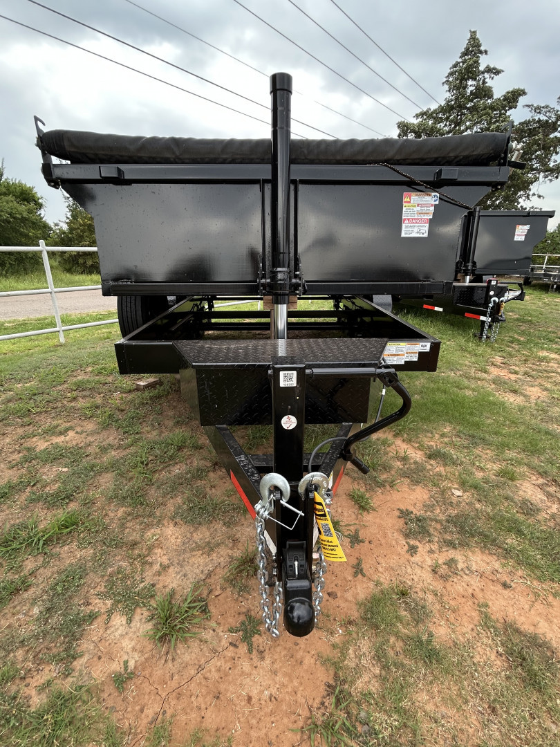 New 2025 TEXAS PRIDE TRAILERS DT7X14X2 Dump Trailer UPGRADES- 10K AXLES -12in CENTERS-3/16 TARP- SPARE