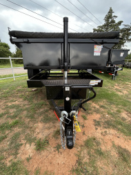 New 2025 TEXAS PRIDE TRAILERS DT7X14X2 Dump Trailer UPGRADES- 10K AXLES -12in CENTERS-3/16 TARP- SPARE