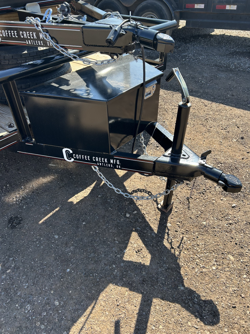 New 2025 Coffee Creek MFG 83X20TA2 Utility Trailer-Pipe Top-Tool Box