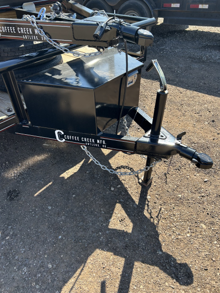 New 2025 Coffee Creek MFG 83X20TA2 Utility Trailer-Pipe Top-Tool Box