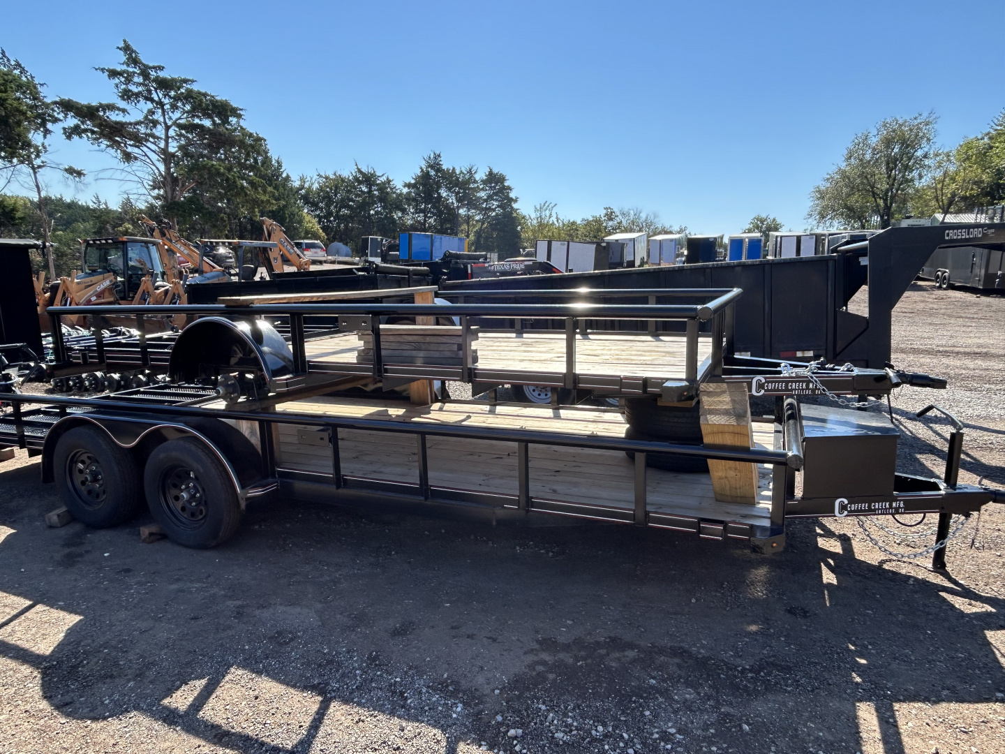 New 2025 Coffee Creek MFG 77X14SA2 Utility Trailer
