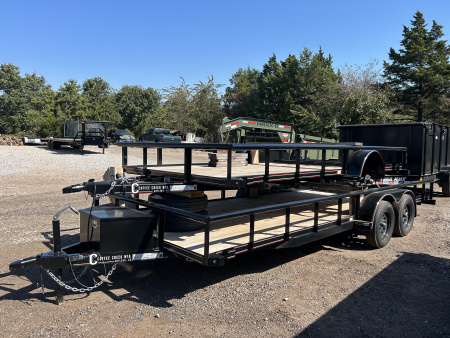 New 2025 Coffee Creek MFG 77X14SA2 Utility Trailer