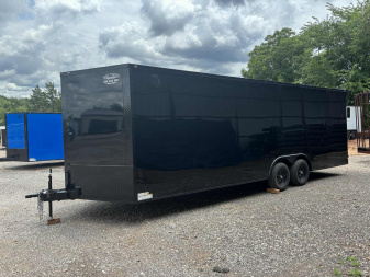 New 2025 FAMILY TRAILER FG8.5X24TA3 Car Hauler - BLACKOUT PACKAGE - SCREWLESS EXTERIOR - SPOILER