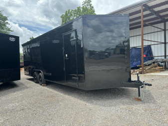 New 2025 FAMILY TRAILER FG8.5X24TA3 Car Hauler - BLACKOUT PACKAGE - SCREWLESS EXTERIOR - SPOILER