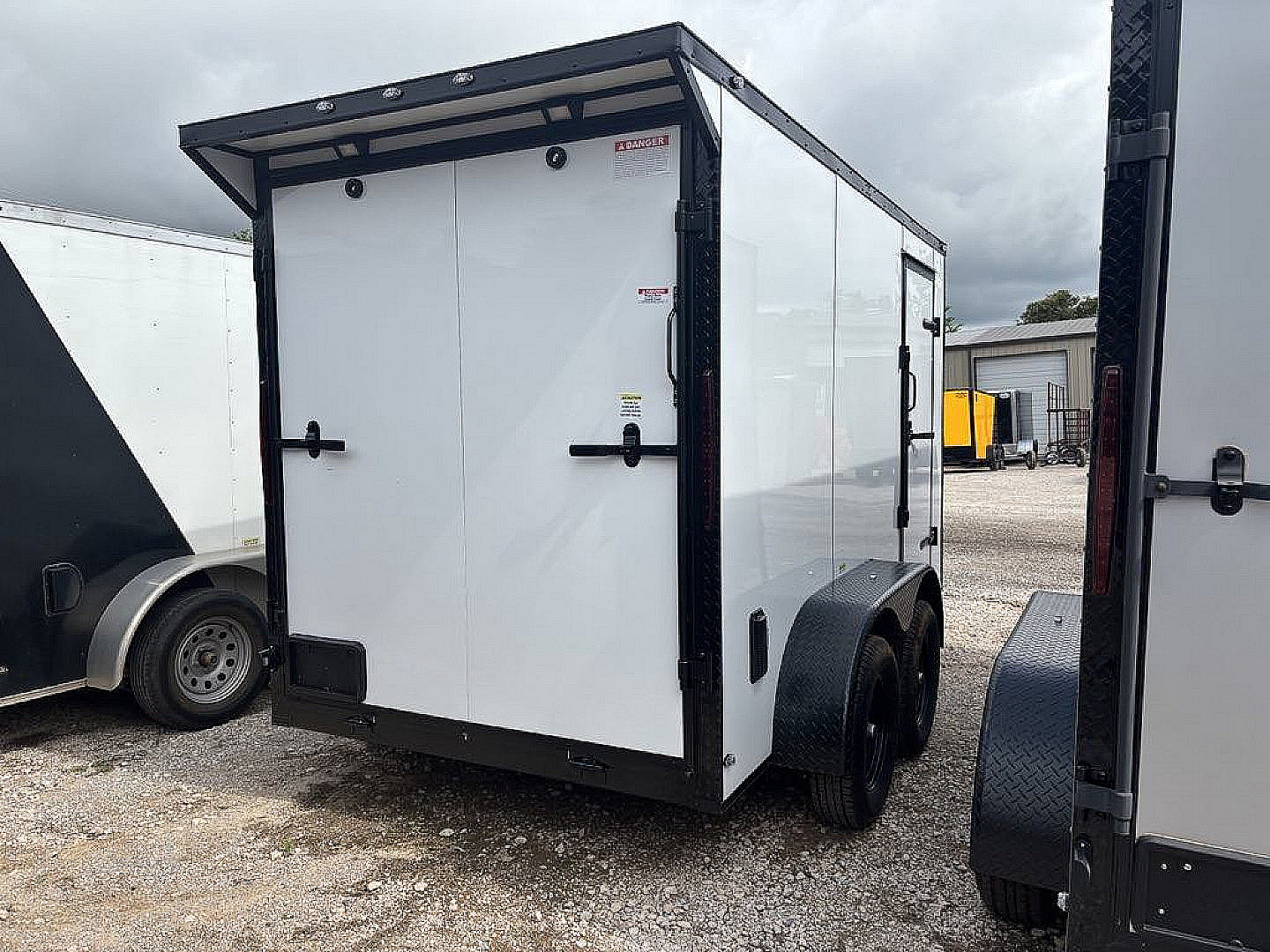 New 2025 FGT 6x12 Tandem Axle Cargo / Enclosed Trailer - BLACKOUT PACKAGE - SCREWLESS EXTERIOR - SPOILER