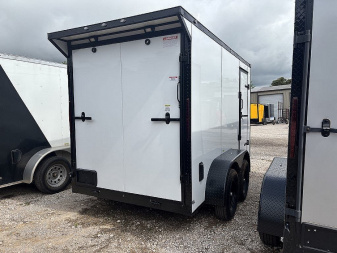 New 2025 FGT 6x12 Tandem Axle Cargo / Enclosed Trailer - BLACKOUT PACKAGE - SCREWLESS EXTERIOR - SPOILER