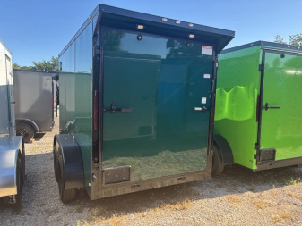 New 2025 FGT 6x12 Tandem Axle Cargo / Enclosed Trailer - BLACKOUT PACKAGE - SCREWLESS EXTERIOR - SPOILER