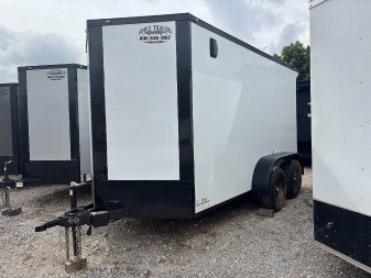 New 2025 FGT 6x12 Tandem Axle Cargo / Enclosed Trailer - BLACKOUT PACKAGE - SCREWLESS EXTERIOR - SPOILER-REAR FOLDING DOORS