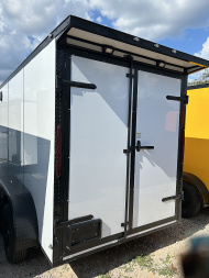 New 2025 FGT 6x12 Tandem Axle Cargo / Enclosed Trailer - BLACKOUT PACKAGE - SCREWLESS EXTERIOR - SPOILER-REAR FOLDING DOORS