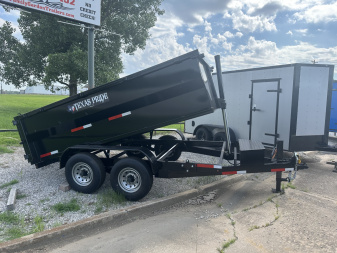 New 2025 Texas Pride Trailers 7X12X3 Dump Trailer - NO TARP