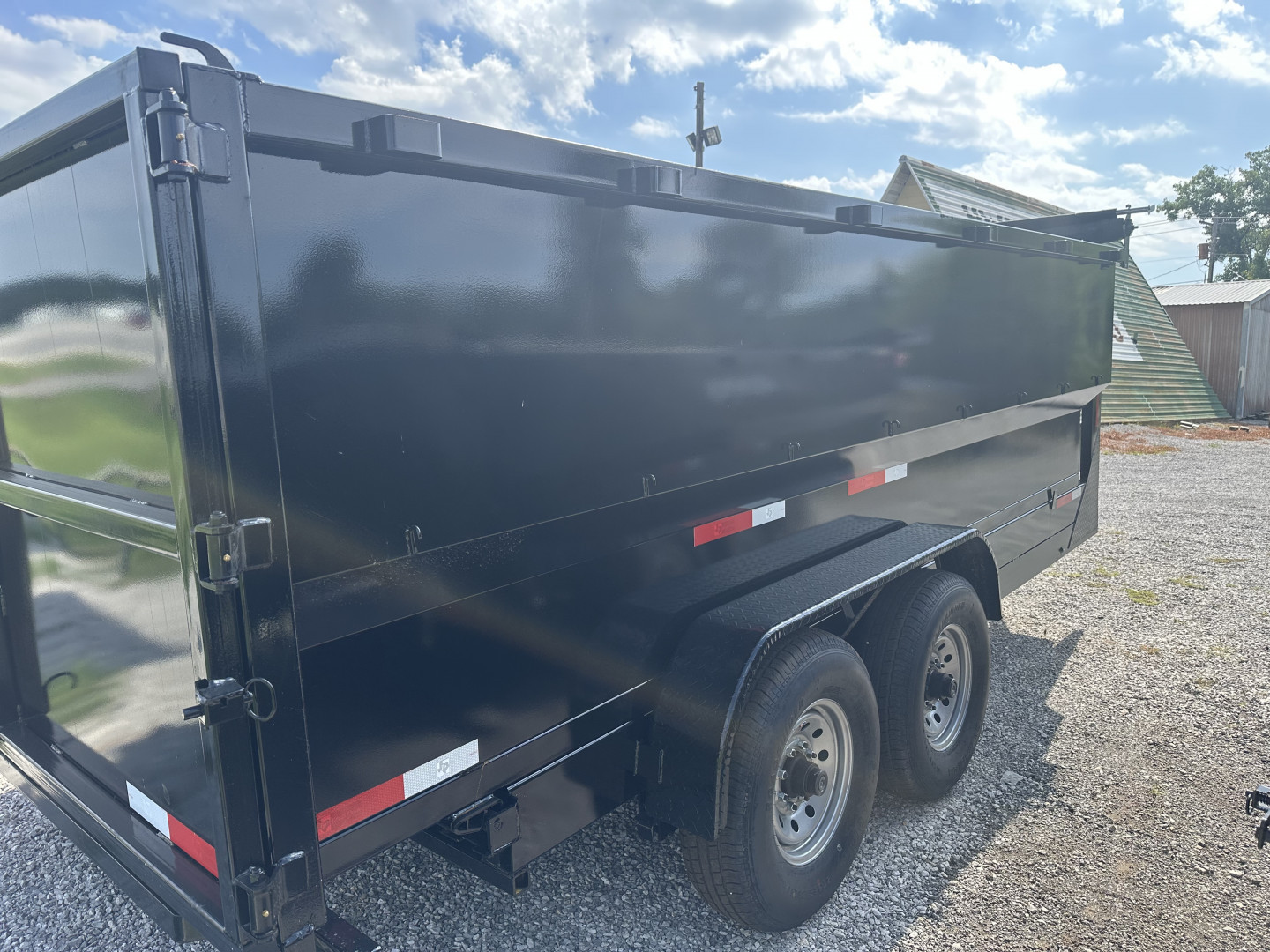 New 2025 Texas Pride Trailers 7X16X4GN Dump Trailer - RAMPS - SPARE TIRE-MANUAL TARP-3/16 FLOOR-Gooseneck
