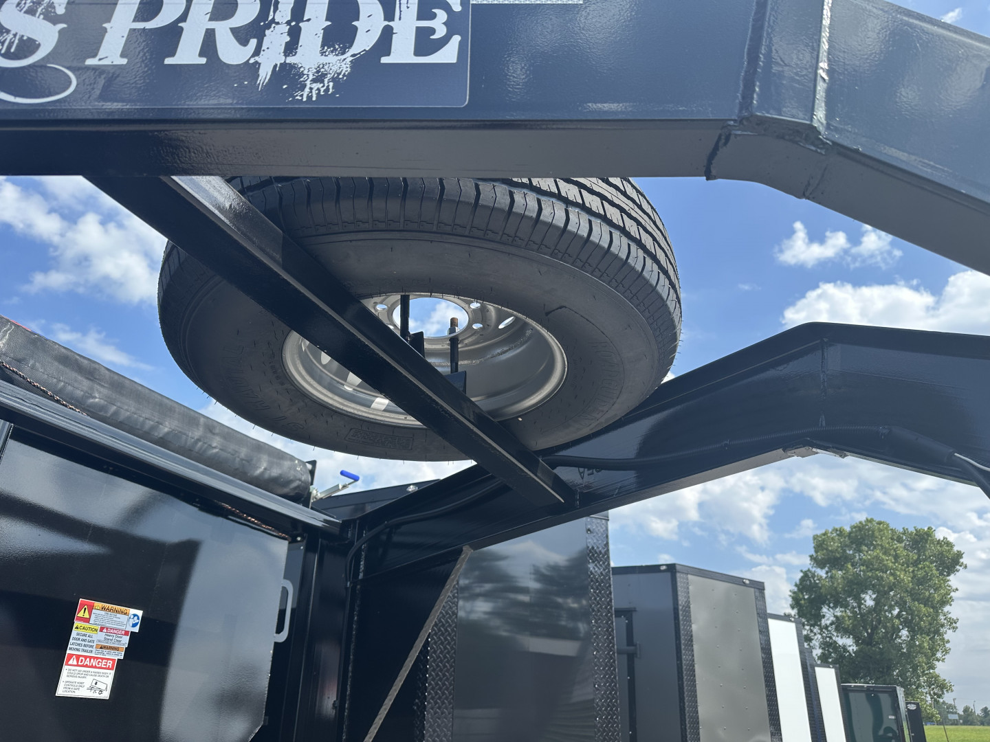 New 2025 Texas Pride Trailers 7X16X4GN Dump Trailer - RAMPS - SPARE TIRE-MANUAL TARP-3/16 FLOOR-Gooseneck