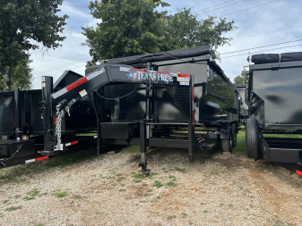 New 2025 Texas Pride Trailers 7X16X4GN Dump Trailer - RAMPS - SPARE TIRE