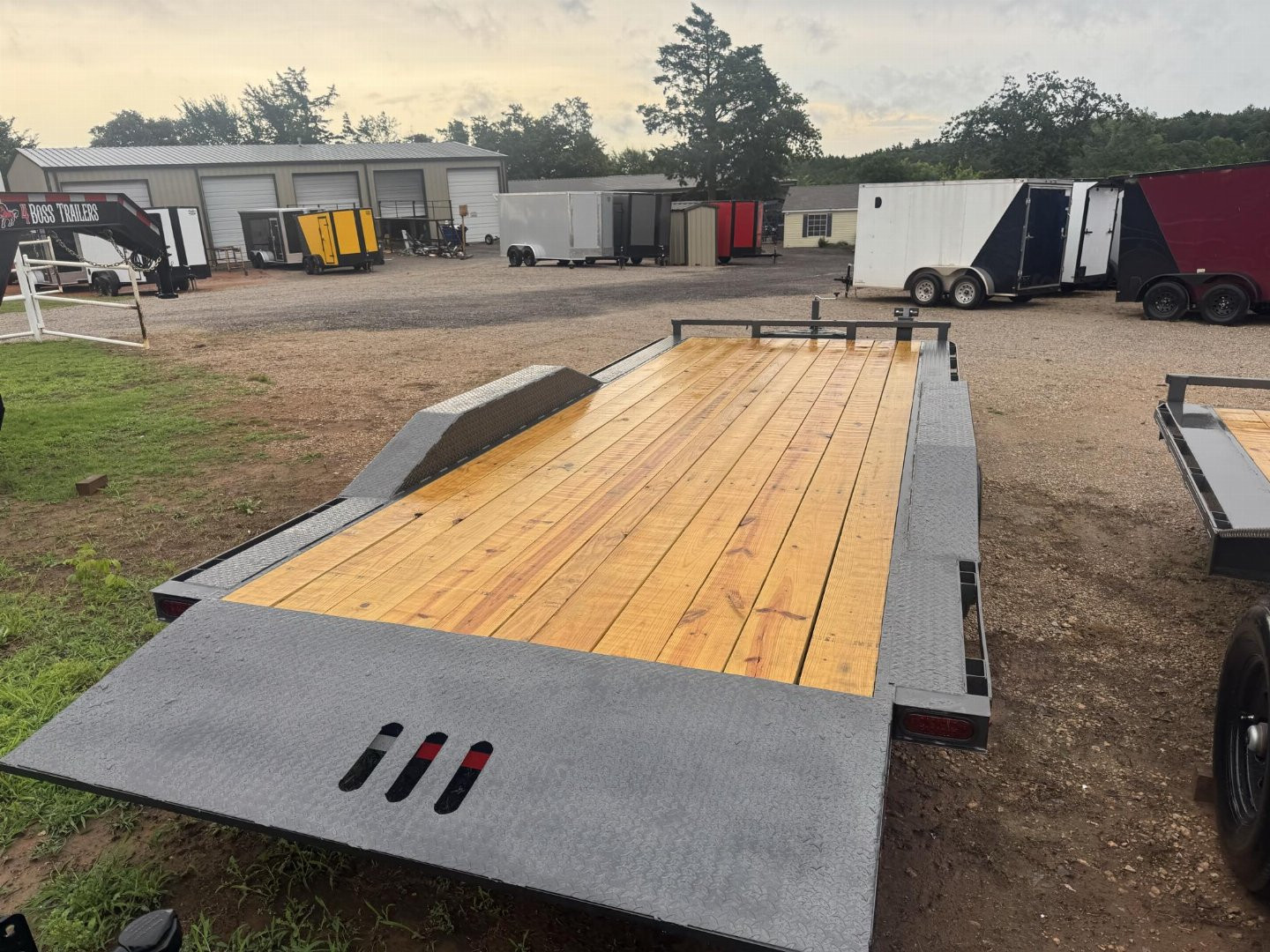 New 2025 4BOSS TRAILERS 102x22 Electric Tilt Flatbed Trailer