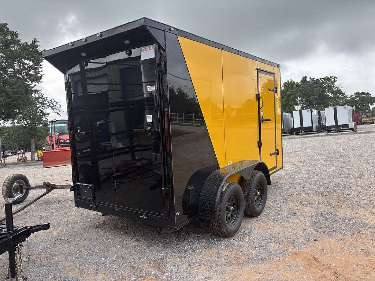 New 2025 FGT 6x12 Tandem Axle Cargo / Enclosed Trailer - BLACKOUT PACKAGE - SCREWLESS EXTERIOR - TWO TONE-REAR SPOILER