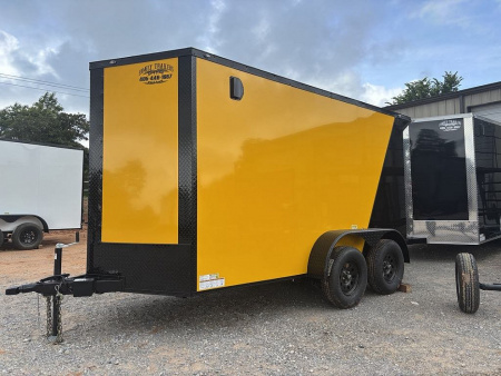 New 2025 FGT 6x12 Tandem Axle Cargo / Enclosed Trailer - BLACKOUT PACKAGE - SCREWLESS EXTERIOR - TWO TONE-REAR SPOILER
