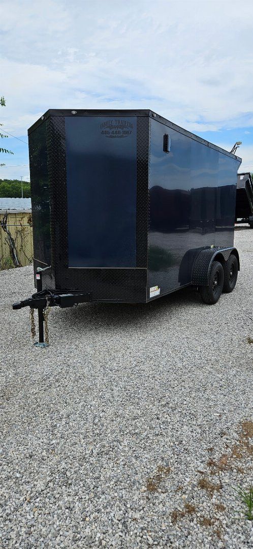 New 2025 FGT 6x12 Tandem Axle Cargo / Enclosed Trailer - BLACKOUT PACKAGE - SCREWLESS EXTERIOR - SPOILER-BLACKOUT PKG