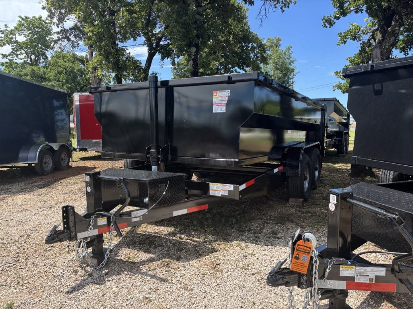 New 2025 Texas Pride Trailers 7X14X3 Dump Trailer - SPARE TIRE - NO TARP