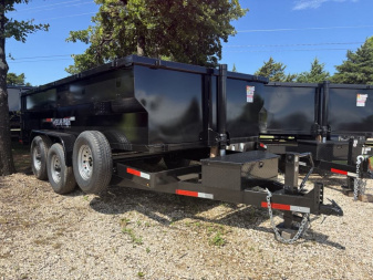 New 2025 Texas Pride Trailers 7X14X3 Dump Trailer - SPARE TIRE - NO TARP