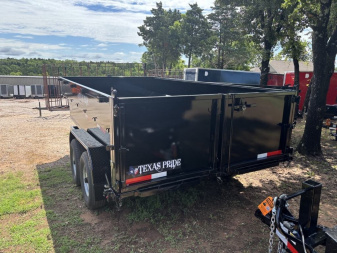 New 2025 Texas Pride Trailers 7X14X3 Dump Trailer - SPARE TIRE - NO TARP