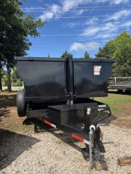 New 2025 Texas Pride Trailers 7X14X3 Dump Trailer - SPARE TIRE - NO TARP