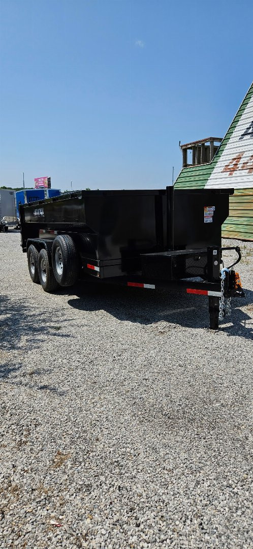 New 2025 Texas Pride Trailers 7X14X3 Dump Trailer - SPARE TIRE - NO TARP