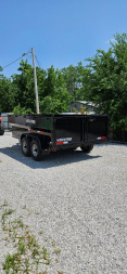 New 2025 Texas Pride Trailers 7X14X3 Dump Trailer - SPARE TIRE - NO TARP