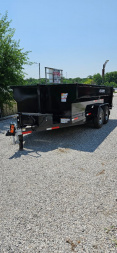 New 2025 Texas Pride Trailers 7X14X3 Dump Trailer - SPARE TIRE - NO TARP