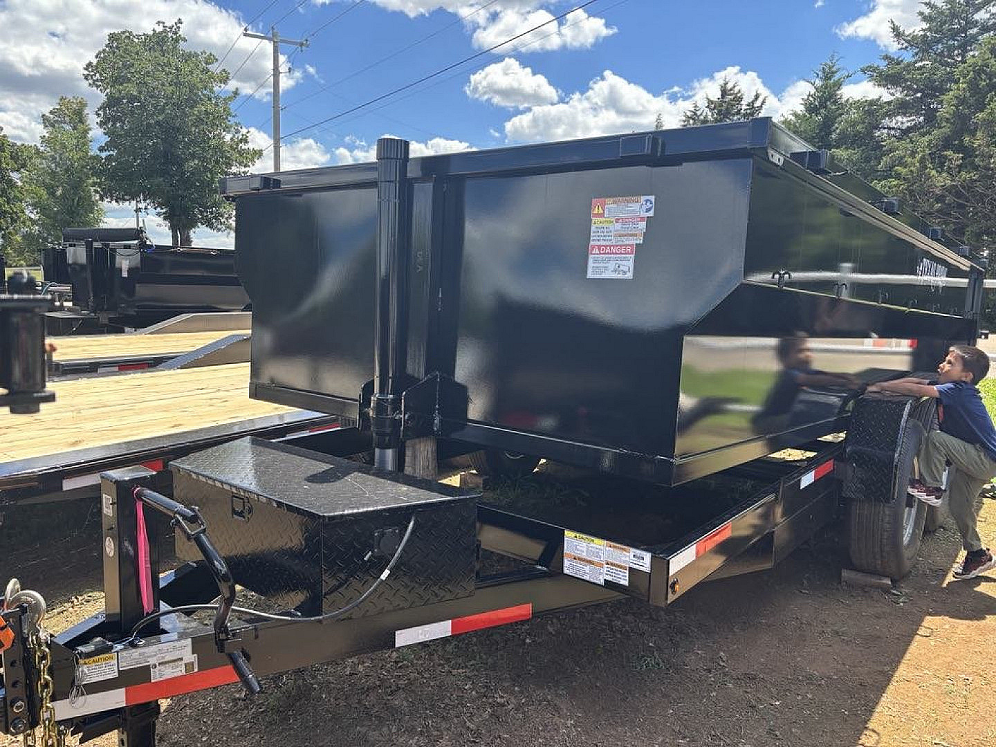 New 2025 Texas Pride Trailers 7X14X3 Dump Trailer-NO TARP