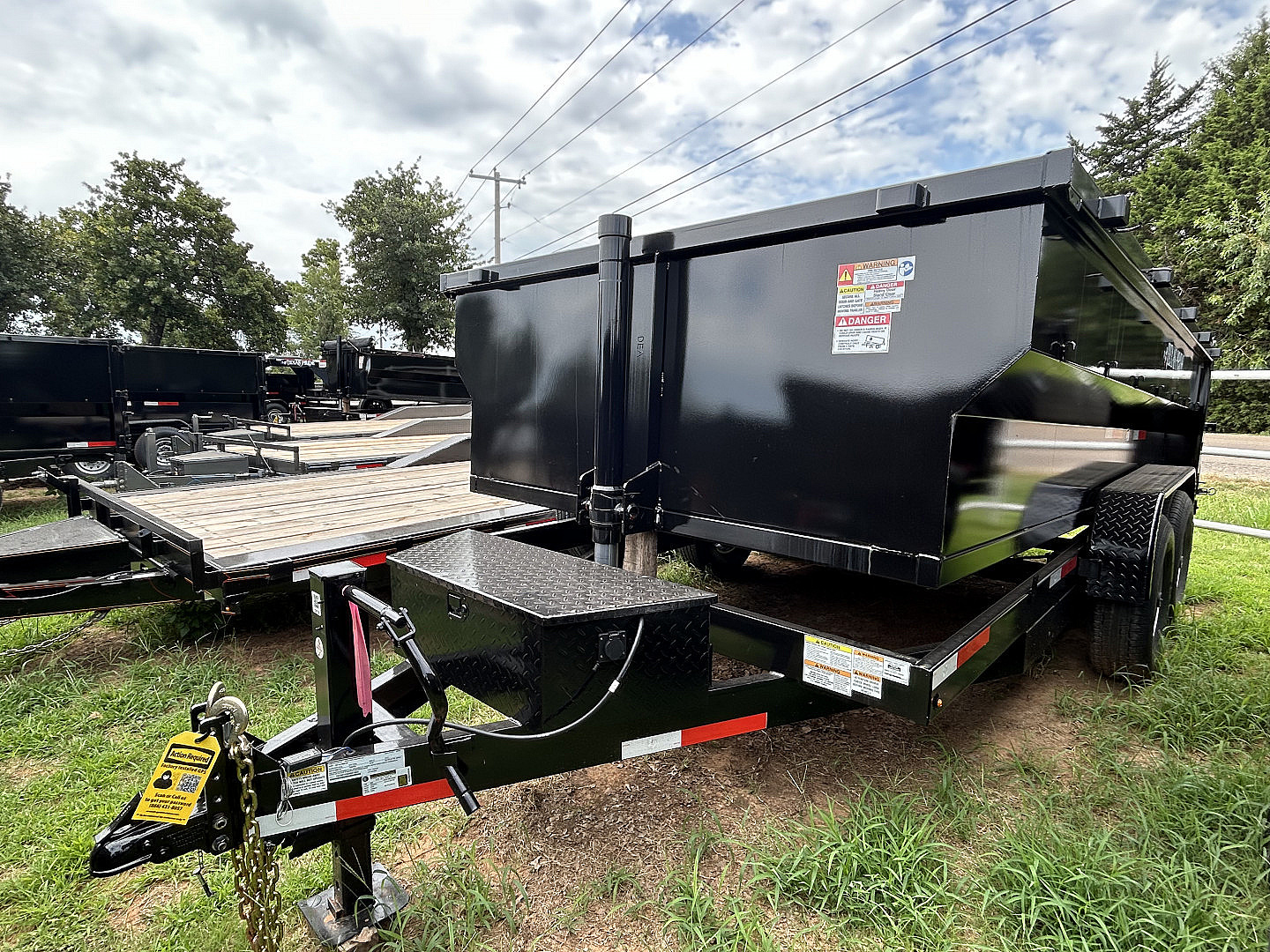 New 2025 Texas Pride Trailers 7X14X3 Dump Trailer-NO TARP