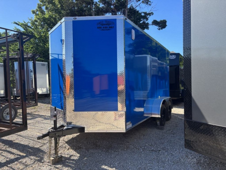 New 2025 FGT 7x14TA Cargo / Enclosed Trailer - SCREWLESS EXTERIOR - SPOILER