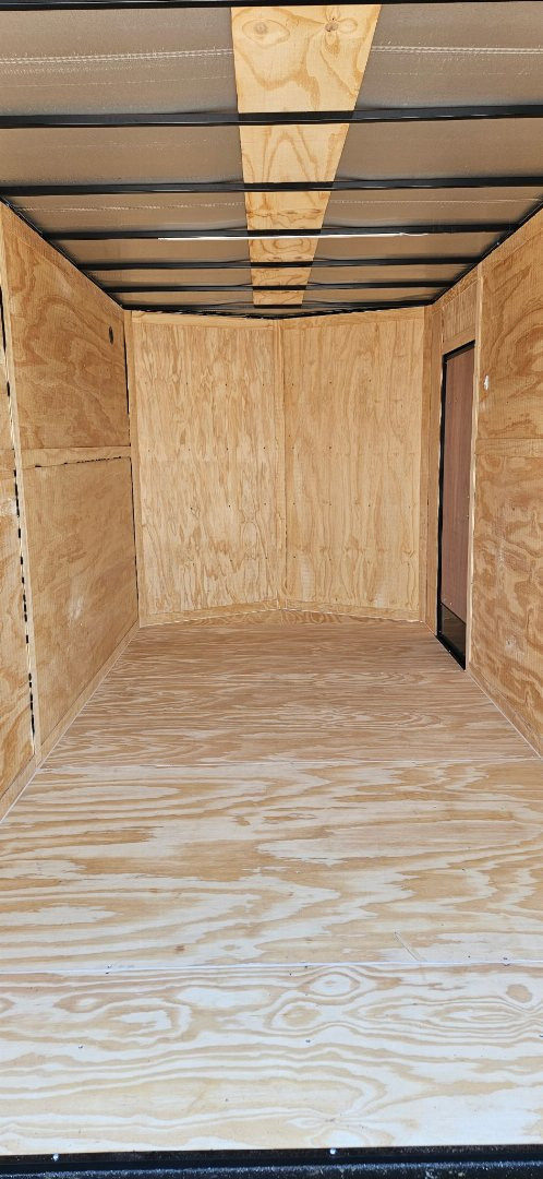 New 2025 FGT 7x14TA Cargo / Enclosed Trailer - - BLACKOUT PACKAGE - SCREWLESS - SPOILER