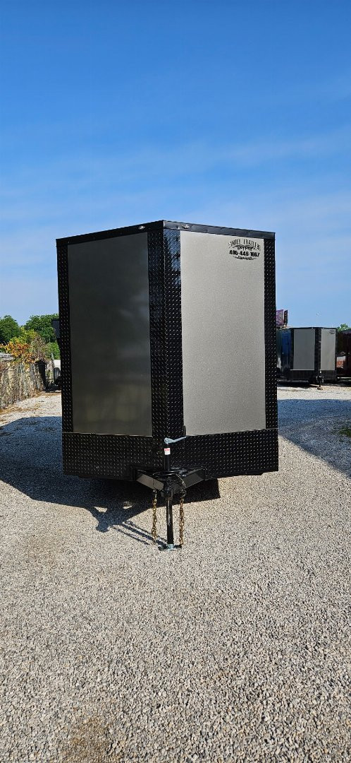 New 2025 FGT 7x14TA Cargo / Enclosed Trailer - - BLACKOUT PACKAGE - SCREWLESS - SPOILER