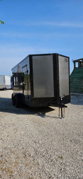 New 2025 FGT 7x14TA Cargo / Enclosed Trailer - - BLACKOUT PACKAGE - SCREWLESS - SPOILER