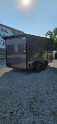 New 2025 FGT 7x14TA Cargo / Enclosed Trailer - - BLACKOUT PACKAGE - SCREWLESS - SPOILER