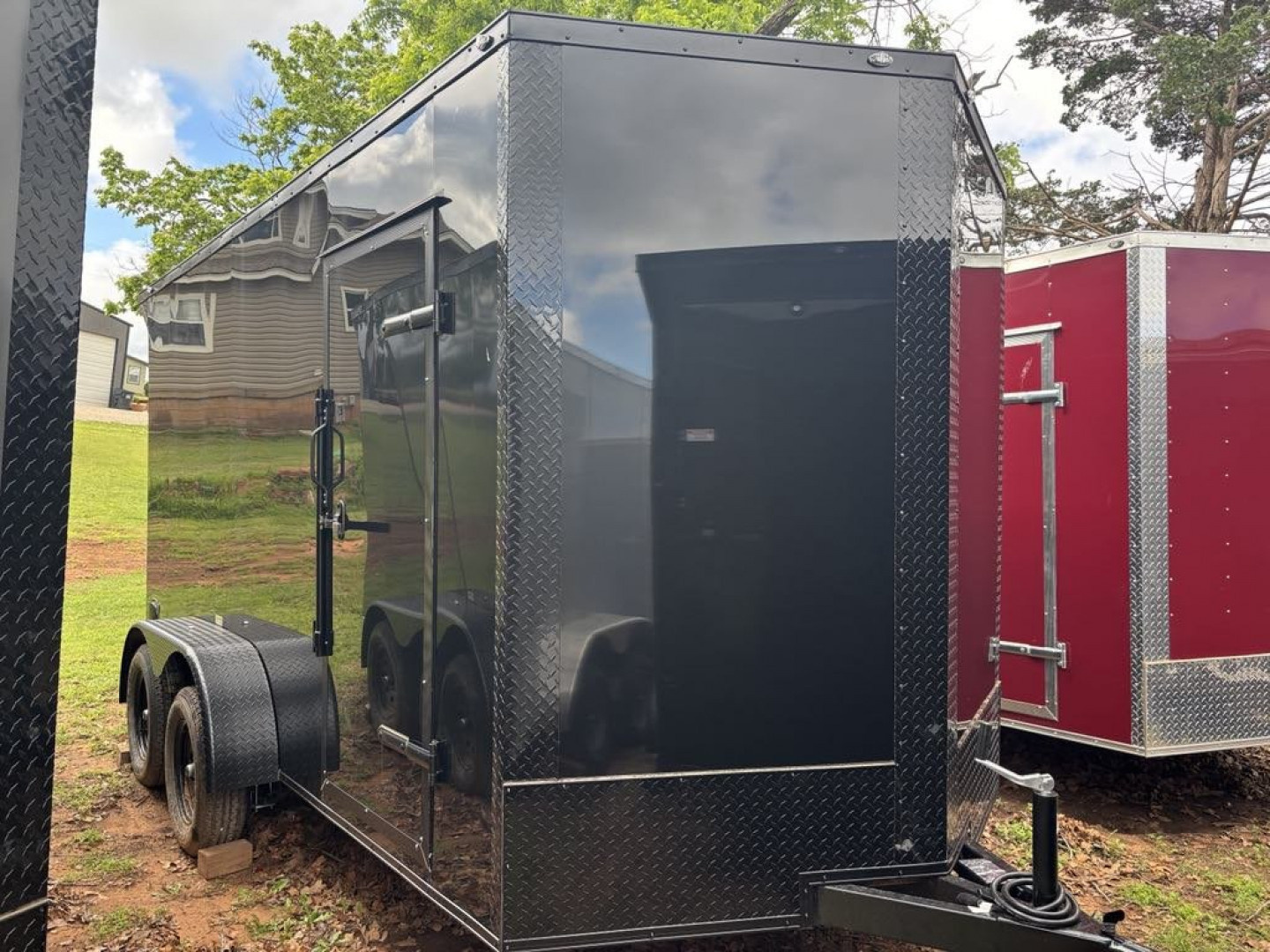 New 2025 FGT 7x14TA Cargo / Enclosed Trailer - - BLACKOUT PACKAGE - SCREWLESS - SPOILER
