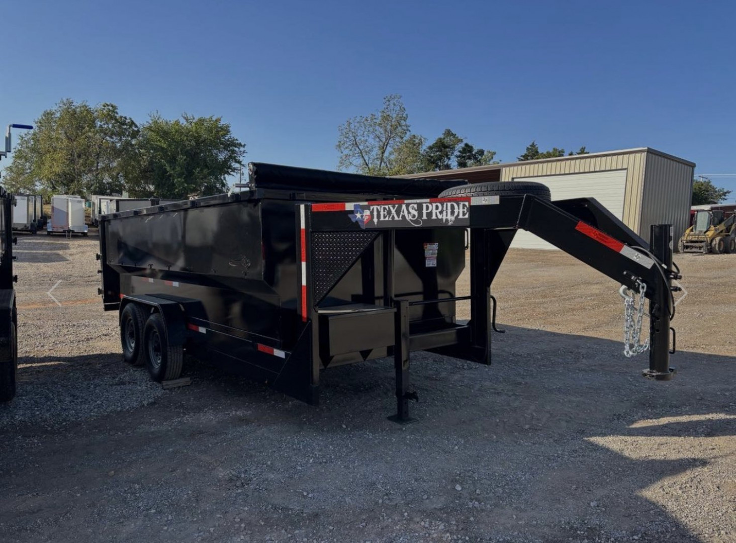 New 2025 Texas Pride Trailers Gooseneck 7x16x4ft sidewalls 8K axles Dump Trailer