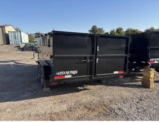 New 2025 Texas Pride Trailers Gooseneck 7x16x4ft sidewalls 8K axles Dump Trailer