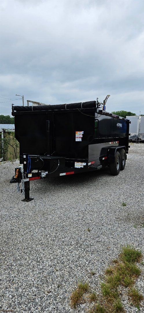 New 2025 Texas Pride Trailers DT7X14X4 Dump Trailer- 3/16 FLOOR, SPREADER GATE